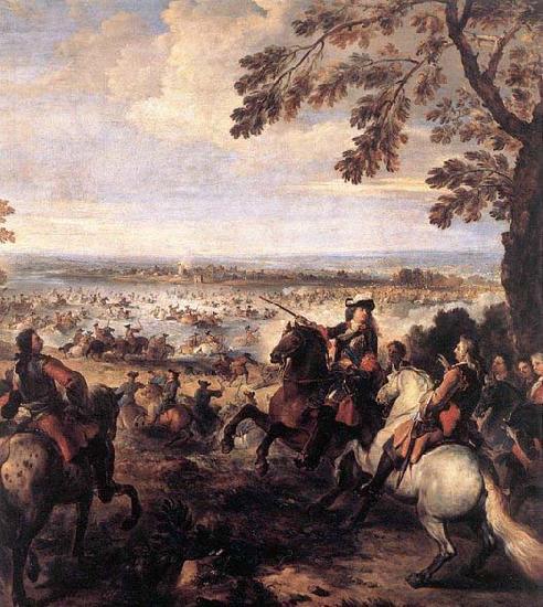 Parrocel, Joseph The Crossing of the Rhine by the Army of Louis XIV Germany oil painting art